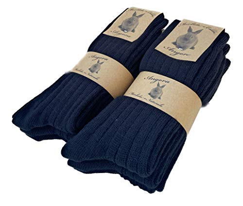 DREAM SOCKS Wollsocken Herren Damen Warm,Angora Socken sehr dick Flauschig, 3 or 6 paar. (43-46, 6 pairs BLACK) von DREAM SOCKS