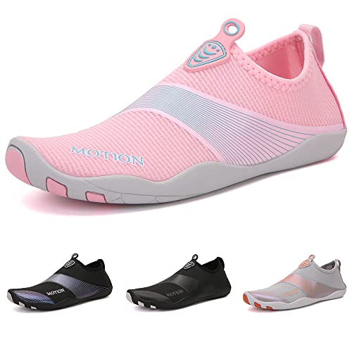 DRECAGE Barfußschuhe Damen Herren Badeschuhe Schnell Trocknend Wasserschuhe Schwimmschuhe rutschfest Atmungsaktiv Strandschuhe für Wassersport Gr.35-45 Etikettengröße 35 EU von DRECAGE