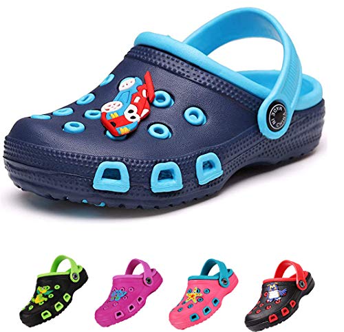 DRECAGE Kinder Clogs & Pantoffeln Unisex Hausschuhe Gartenschuhe Pantoletten Badeschuhe Gummi Gartenclogs Jungen Mädchen CN 35/205=EU 33 von DRECAGE
