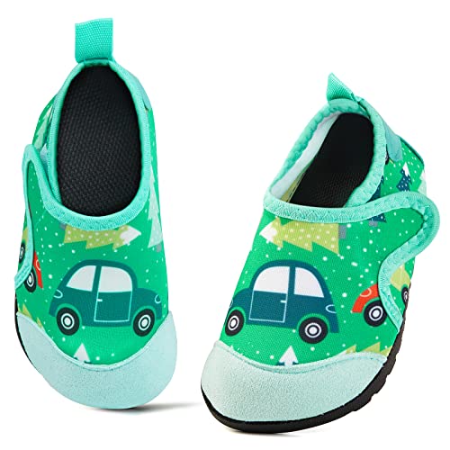 Kinder Badeschuhe Schnell Trocknend Wasserschuhe Mädchen Jungen Schnell Trocknend Aquaschuhe Barfußschuhe Klereeninder Barfußschuhe Strandschuhe Schwimmschuhe Green 22/23 EU, Herstellergr. 25-26 von DRECAGE