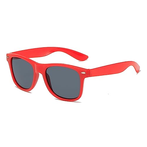 DRERIO Kinder-Sonnenbrille polarisierte Sonnenbrille für Kleinkinder Rot Navigator-Sonnenbrille UV-Schutz für Jungen, Mädchen, Babys, Kinder, polarisierte Brillen im Alter von 3–8 Jahren (Rot) von DRERIO