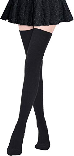 DRESHOW 1 Paar Kniestrümpfe Overknee Strümpfe Lange Gestreifte Socken Beinwärmer Schenkel Socken für Damen und Mädchen DRESHOW 1 Paar Kniestrümpfe Overknee Strümpfe Lange Gestreifte Socken Beinwärmer Schenkel Socken für Damen und Mädchen von DRESHOW