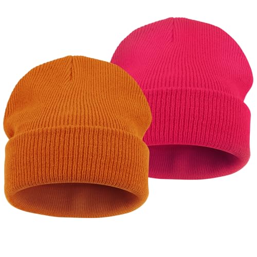 DRESHOW Kleinkind Beanie Kinder Wintermützen Kinder Weich Stricken Unisex-Mütze für Baby Jungen Mädchen Warm Mütze Mützen für 3-7 Jahre von DRESHOW