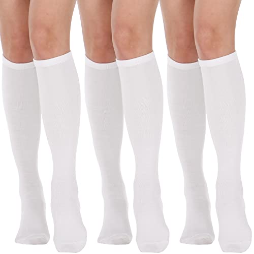 DRESHOW 3 Paar Damen Mädchen Kniestrümpfe Sportsocken Strümpfe Strümpfe Laufsocken Volleyball Cosplay Streifen Strumpf DRESHOW 3 Paar Damen Mädchen Kniestrümpfe Sportsocken Strümpfe Strümpfe Laufsocken Volleyball Cosplay Streifen Strumpf von DRESHOW