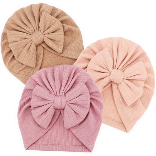 DRESHOW 3 Stück Baby Turban Hüte Turban Brötchen Knoten Baby Infant Beanie Baby Mädchen Weiche Nette Kleinkind Mütze DRESHOW 3 Stück Baby Turban Hüte Turban Brötchen Knoten Baby Infant Beanie Baby Mädchen Weiche Nette Kleinkind Mütze von DRESHOW