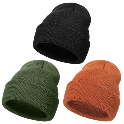 DRESHOW Kleinkind Beanie Kinder Wintermützen Kinder Weich Stricken Unisex-Mütze für Baby Jungen Mädchen Warm Mütze Mützen für 2-6 Jahre von DRESHOW