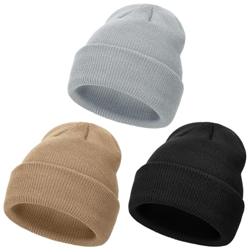 DRESHOW Kleinkind Beanie Kinder Wintermützen Kinder Weich Stricken Unisex-Mütze für Baby Jungen Mädchen Warm Mütze Mützen für 2-6 Jahre von DRESHOW