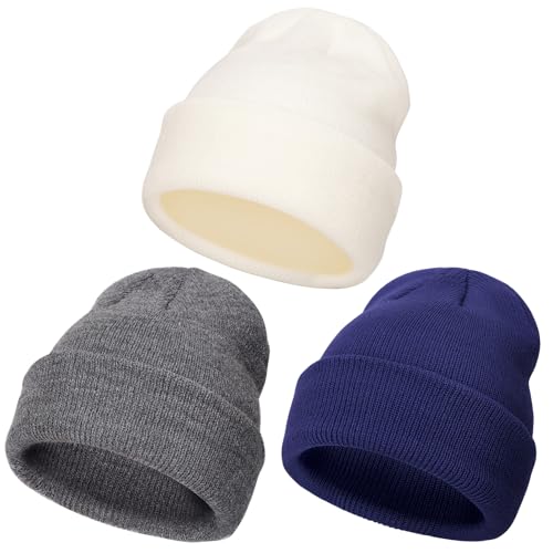 DRESHOW Kleinkind Beanie Kinder Wintermützen Kinder Weich Stricken Unisex-Mütze für Baby Jungen Mädchen Warm Mütze Mützen für 2-6 Jahre von DRESHOW