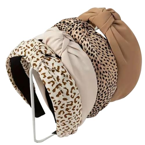 DRESHOW Haarreifen Damen Mädchen 4 Stück Verknotet Stirnband Haarreif von DRESHOW