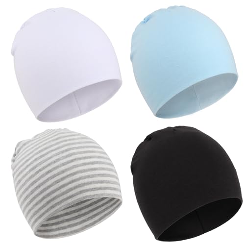 DRESHOW 4 Stücke Unisex Mütze Hut Junge Mütze Frühling Mützchen Kleinkind Wendemütze Jersey Slouch Beanie Bekleidung Unisex Infant Hut Kindergarten Mütze DRESHOW 4 Stücke Unisex Mütze Hut Junge Mütze Frühling Mützchen Kleinkind Wendemütze Jersey Slouch Beanie Bekleidung Unisex Infant Hut Kindergarten Mütze von DRESHOW