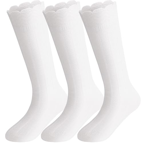 DRESHOW Baby Mädchen Kniestrümpfe Kleinkind Kleid Socken Baby Strumpf Baumwolle Säuglingssocken von DRESHOW