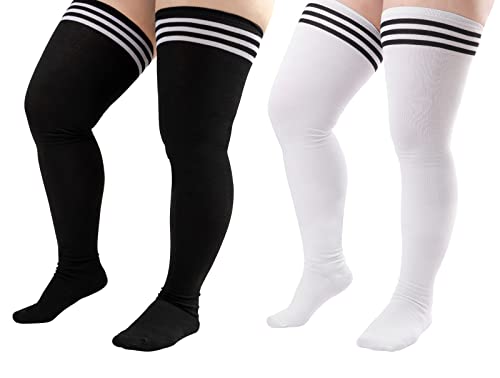 DRESHOW Damen Extra Lange Socken Übergröße Kniestrümpfe Oberschenkelhohe Socken Overknee Lange Stiefel Strümpfe Beinwärmer DRESHOW Damen Extra Lange Socken Übergröße Kniestrümpfe Oberschenkelhohe Socken Overknee Lange Stiefel Strümpfe Beinwärmer von DRESHOW