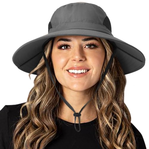 DRESHOW Damen Sonnenhut UV Schutz Hut Faltbar Mesh Breite Krempe Angeln Pferdeschwanz Sommerhüte Strand Eimer Hüte DRESHOW Damen Sonnenhut UV Schutz Hut Faltbar Mesh Breite Krempe Angeln Pferdeschwanz Sommerhüte Strand Eimer Hüte von DRESHOW