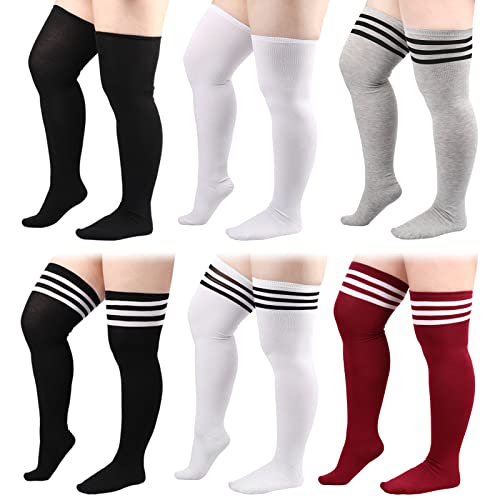 DRESHOW Damen Übergröße Kniestrümpfe Oberschenkelhohe Socken Overknee Lange Stiefel Strümpfe Beinwärmer DRESHOW Damen Übergröße Kniestrümpfe Oberschenkelhohe Socken Overknee Lange Stiefel Strümpfe Beinwärmer von DRESHOW