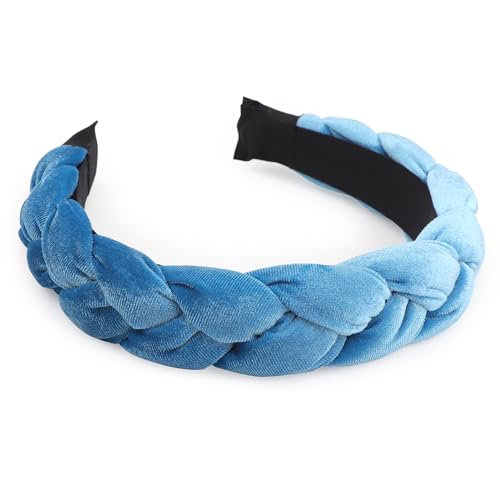 DRESHOW Geflochtene Stirnbänder für Damen Samt Haarreifen Elastische Criss Cross Haarbänder Zubehör DRESHOW Geflochtene Stirnbänder für Damen Samt Haarreifen Elastische Criss Cross Haarbänder Zubehör von DRESHOW