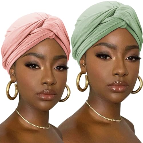 DRESHOW Haar Wrap für Damen Gerippte Weich Turban Stretch Jersey Kopftuch Atmungsaktiv Leichtgewicht Turban Einfarbig DRESHOW Haar Wrap für Damen Gerippte Weich Turban Stretch Jersey Kopftuch Atmungsaktiv Leichtgewicht Turban Einfarbig von DRESHOW