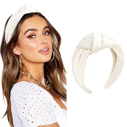 DRESHOW Haarreifen Damen Geknotet Stirnbänder Elastisch Haarreif Breit Stirnband Mode Vintage Haar Zubehör von DRESHOW