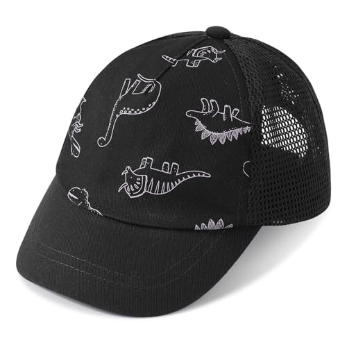 DRESHOW Kleinkind Baseball Mütze Baby Dinosaurier gemusterte Mützen Unisex Baby Trucker Mützen Säugling Kleinkind Kindermützen für Jungen Mädchen von DRESHOW