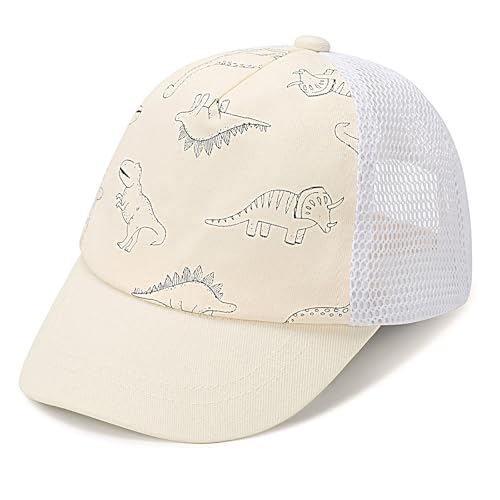 DRESHOW Kleinkind Baseball Mütze Baby Dinosaurier gemusterte Mützen Unisex Baby Trucker Mützen Säugling Kleinkind Kindermützen für Jungen Mädchen von DRESHOW