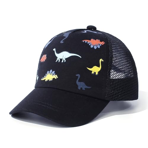DRESHOW Kleinkind Baseball Mütze Baby Dinosaurier gemusterte Mützen Unisex Baby Trucker Mützen Säugling Kleinkind Kindermützen für Jungen Mädchen von DRESHOW