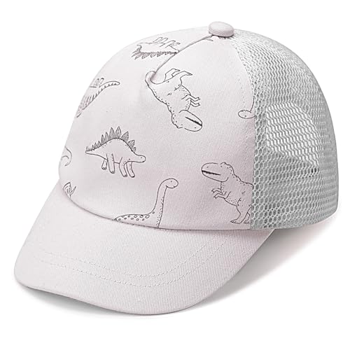 DRESHOW Kleinkind Baseball Mütze Baby Dinosaurier gemusterte Mützen Unisex Baby Trucker Mützen Säugling Kleinkind Kindermützen für Jungen Mädchen von DRESHOW