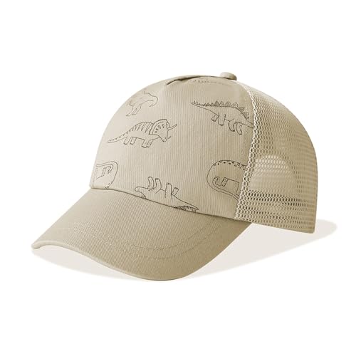 DRESHOW Kleinkind Baseball Mütze Baby Dinosaurier gemusterte Mützen Unisex Baby Trucker Mützen Säugling Kleinkind Kindermützen für Jungen Mädchen DRESHOW Kleinkind Baseball Mütze Baby Dinosaurier gemusterte Mützen Unisex Baby Trucker Mützen Säugling Kleinkind Kindermützen für Jungen Mädchen von DRESHOW