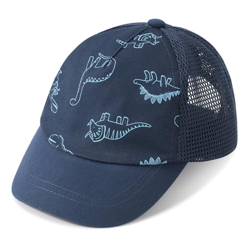 DRESHOW Kleinkind Baseball Mütze Baby Dinosaurier gemusterte Mützen Unisex Baby Trucker Mützen Säugling Kleinkind Kindermützen für Jungen Mädchen von DRESHOW