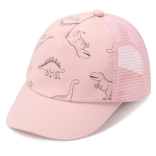 DRESHOW Kleinkind Baseball Mütze Baby Dinosaurier gemusterte Mützen Unisex Baby Trucker Mützen Säugling Kleinkind Kindermützen für Jungen Mädchen von DRESHOW