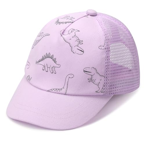 DRESHOW Kleinkind Baseball Mütze Baby Dinosaurier gemusterte Mützen Unisex Baby Trucker Mützen Säugling Kleinkind Kindermützen für Jungen Mädchen von DRESHOW