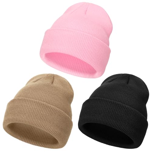 DRESHOW Kleinkind Beanie Kinder Wintermützen Kinder Weich Stricken Unisex-Mütze für Baby Jungen Mädchen Warm Mütze Mützen für 2-6 Jahre von DRESHOW