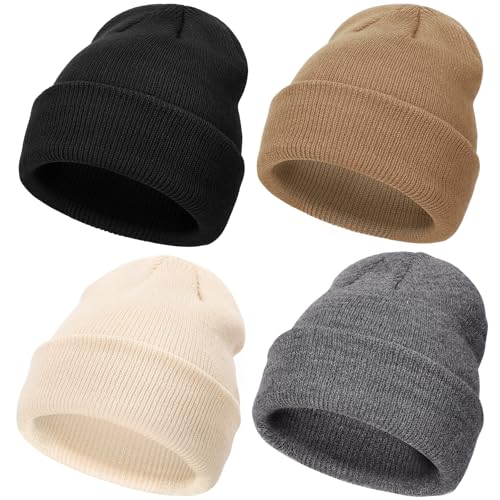 DRESHOW Kleinkind Beanie Kinder Wintermützen Kinder Weich Stricken Unisex-Mütze für Baby Jungen Mädchen Warm Mütze Mützen für 2-6 Jahre von DRESHOW