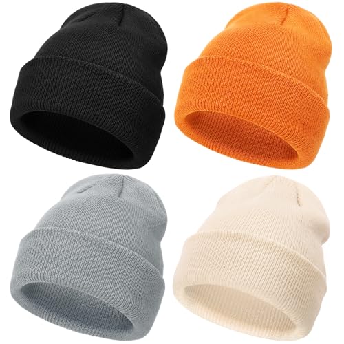 DRESHOW Kleinkind Beanie Kinder Wintermützen Kinder Weich Stricken Unisex-Mütze für Baby Jungen Mädchen Warm Mütze Mützen für 2-6 Jahre von DRESHOW