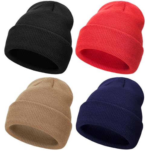 DRESHOW Kleinkind Beanie Kinder Wintermützen Kinder Weich Stricken Unisex-Mütze für Baby Jungen Mädchen Warm Mütze Mützen für 3-24 Monate von DRESHOW