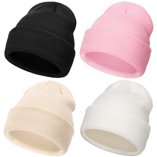 DRESHOW Kleinkind Beanie Kinder Wintermützen Kinder Weich Stricken Unisex-Mütze für Baby Jungen Mädchen Warm Mütze Mützen für 3-24 Monate von DRESHOW