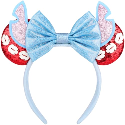 DRESHOW Mausohren Schleife Stirnbänder Glitzer Party Dekoration Cosplay Kostüm für Mädchen & Damen von DRESHOW