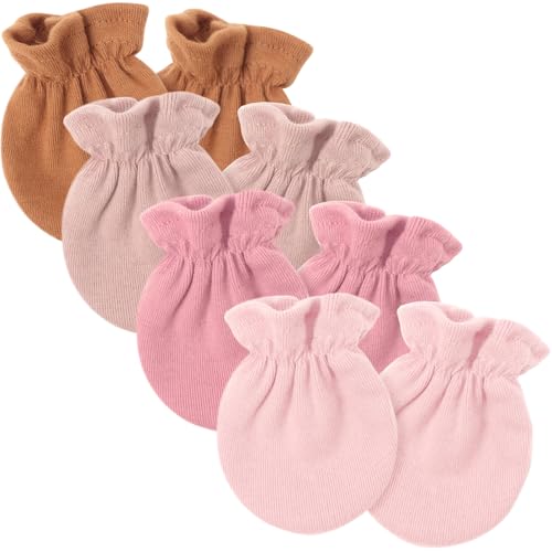 DRESHOW Neugeborenes Baby Fäustlinge Kleinkind Handschuhe Keine Kratzer Fäustlinge Baumwolle Handschuhe für 0-6 Monate von DRESHOW