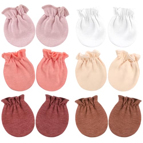 DRESHOW Neugeborenes Baby Fäustlinge Kleinkind Handschuhe Keine Kratzer Fäustlinge Baumwolle Handschuhe für 0-6 Monate von DRESHOW