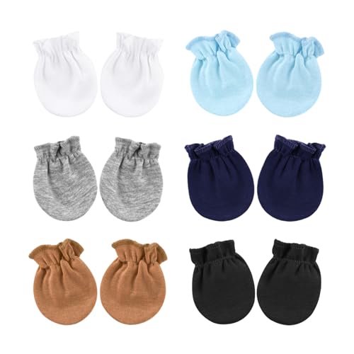 DRESHOW Neugeborenes Baby Fäustlinge Kleinkind Handschuhe Keine Kratzer Fäustlinge Baumwolle Handschuhe für 0-6 Monate von DRESHOW