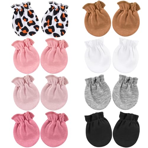 DRESHOW Neugeborenes Baby Fäustlinge Kleinkind Handschuhe Keine Kratzer Fäustlinge Baumwolle Handschuhe für 0-6 Monate von DRESHOW