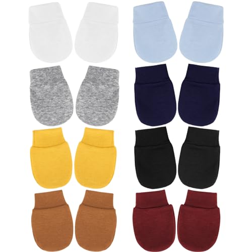 DRESHOW Neugeborenes Baby Fäustlinge Kleinkind Handschuhe Keine Kratzer Fäustlinge Baumwolle Handschuhe für 0-6 Monate von DRESHOW