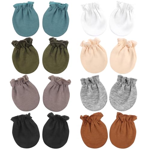 DRESHOW Neugeborenes Baby Fäustlinge Kleinkind Handschuhe Keine Kratzer Fäustlinge Baumwolle Handschuhe für 0-6 Monate von DRESHOW