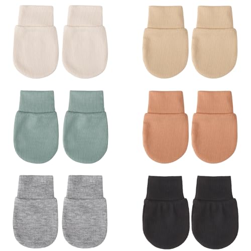 DRESHOW Neugeborenes Baby Fäustlinge Kleinkind Handschuhe Keine Kratzer Fäustlinge Handschuhe für 0-6 Monate von DRESHOW
