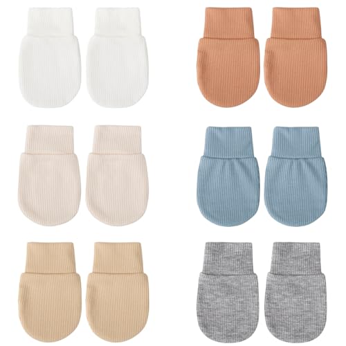 DRESHOW Neugeborenes Baby Fäustlinge Kleinkind Handschuhe Keine Kratzer Fäustlinge Handschuhe für 0-6 Monate von DRESHOW