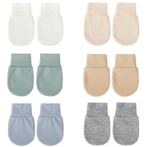 DRESHOW Neugeborenes Baby Fäustlinge Kleinkind Handschuhe Keine Kratzer Fäustlinge Handschuhe für 0-6 Monate von DRESHOW
