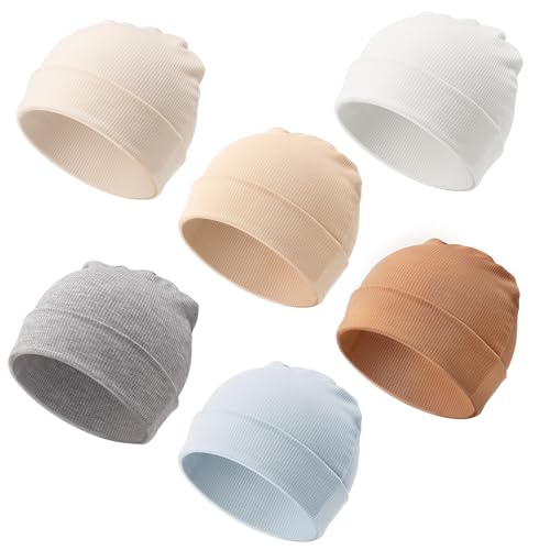 DRESHOW Neugeborenes Baby Mütze Hut Beanie Bekleidung Unisex Infant Hut Kindergarten Mütze Baby Jungen Mädchen 0-3 Monate von DRESHOW