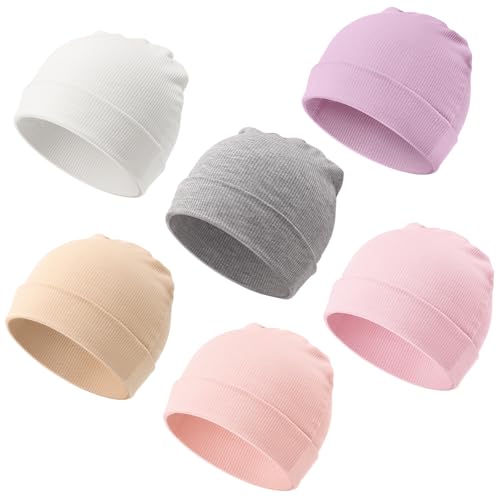 DRESHOW Neugeborenes Baby Mütze Hut Beanie Bekleidung Unisex Infant Hut Kindergarten Mütze Baby Jungen Mädchen 0-3 Monate von DRESHOW