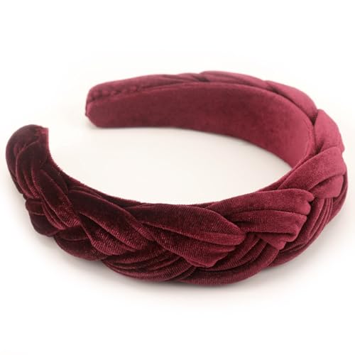 DRESHOW Samt Geflochtene Stirnband Damen Trachten Haarreif Breit Vintage Haare Bands Mode Stirnbänder für Damen DRESHOW Samt Geflochtene Stirnband Damen Trachten Haarreif Breit Vintage Haare Bands Mode Stirnbänder für Damen von DRESHOW