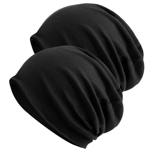 DRESHOW Slouchy Beanie Mütze Chemo Kopfbedeckung Damen Laufmütze Damen Sportmütze Damen Dünn von DRESHOW