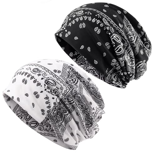 DRESHOW Slouchy Beanie Mütze Damen Leichte Beanie Chemo Kopfbedeckung Laufmütze Sportmütze für Damen von DRESHOW