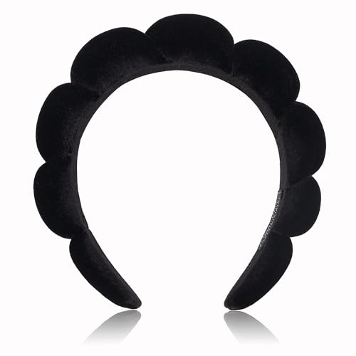 DRESHOW Spa-Stirnband für Damen Schwamm-Stirnband zum Waschen des Gesichts Wolken weiches Frottee-Stirnband für Makeup und Hautpflege von DRESHOW